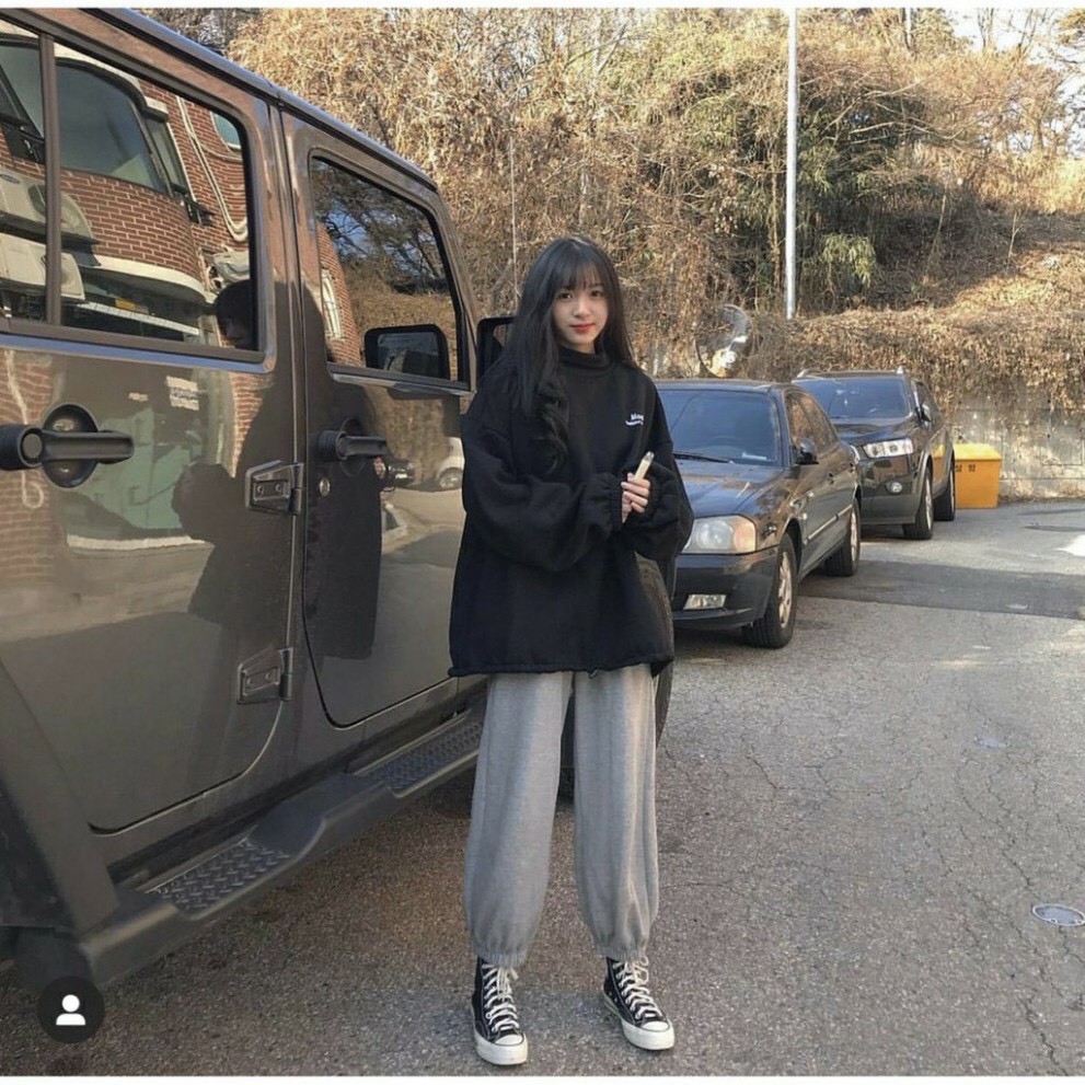 Quần Jogger nữ rộng mẫu 2021 bo gấu trơn bo gấu chất da cá - Quần thun nữ thu đông chất đẹp | BigBuy360 - bigbuy360.vn