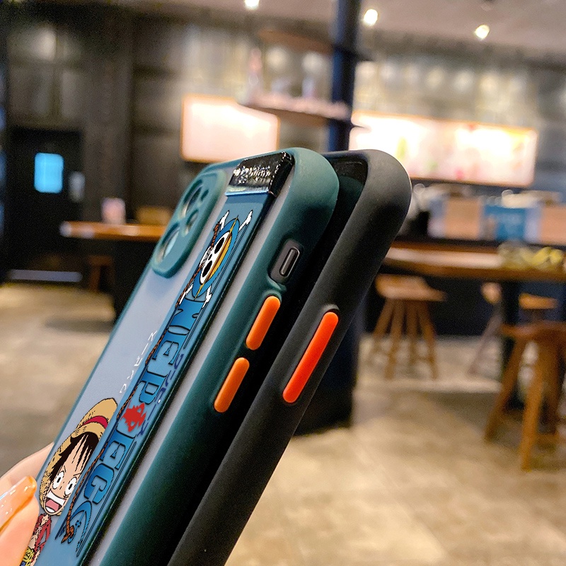 Ốp Điện Thoại Nhám Chống Sốc In Hoạt Hình One Piece Kèm Dây Đeo Cho Xiaomi Redmi Note 11 11S Note 11 Pro 4G/5G