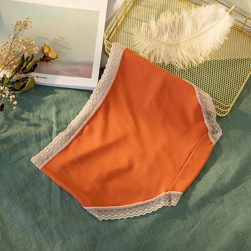 Quần Lót Nữ Thun Tăm Viền Ren Mềm Phong Cách Nhật Bản P044