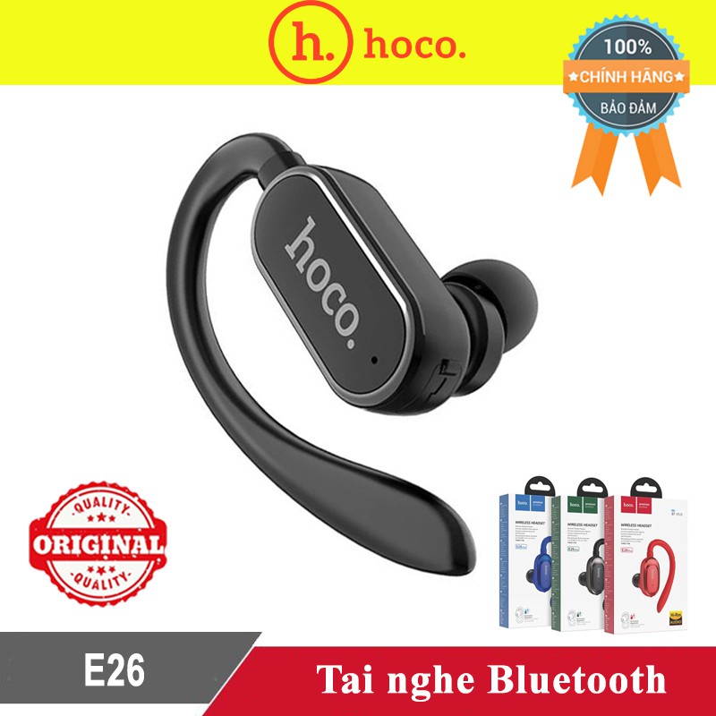 [Mã ELFLASH5 giảm 20K đơn 50K] Tai Nghe Bluetooth 4.2 HOCO E26 - Sang Trọng, Lịch Lãm, Quý Phái - BH 3 tháng