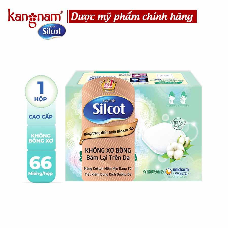 Bông Tẩy Trang Silcot Cao Cấp (Hộp 66 miếng)