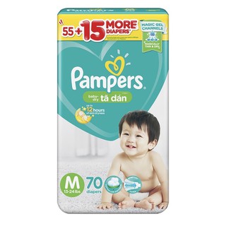 Bỉm dán Pampers M70