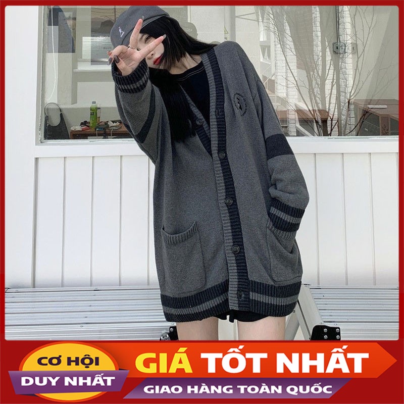 Áo Khoác Cardigan Len Thêu Logo Gấu M220-Violet