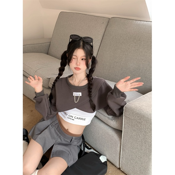 Áo Len Lửng Dài Tay Thiết Kế Mới Thời Trang Dành Cho Nữ