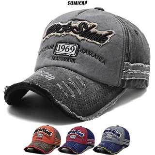 Mũ nón lưỡi trai nam nữ thời trang, nón kết ông địa jean đẹp cao cấp rách bụi thêu chữ