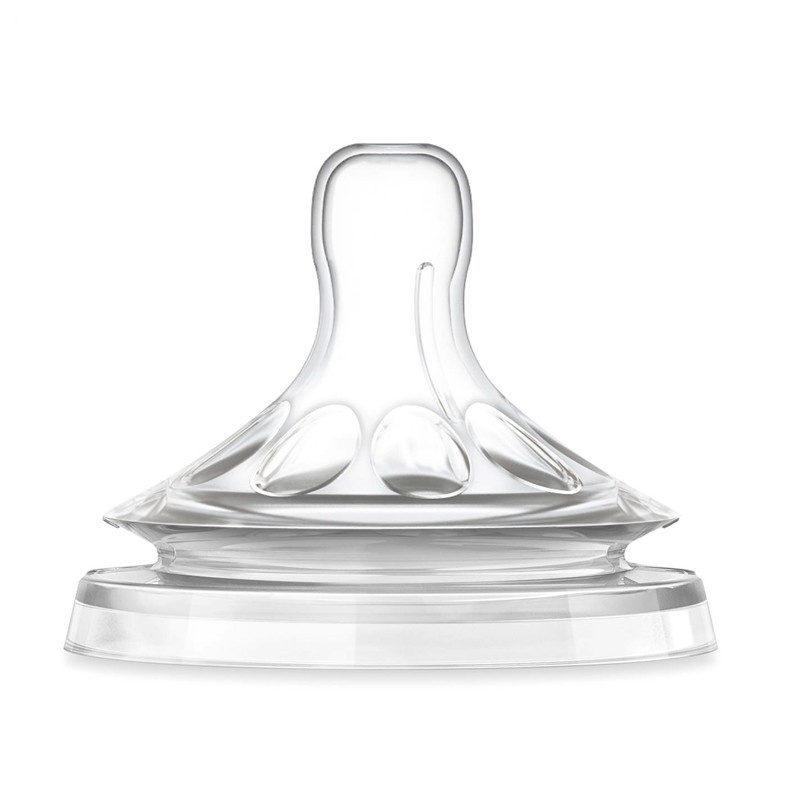 Set 2 Núm Ti Giả Mềm Mại Thay Thế Cho Bình Sữa Avent