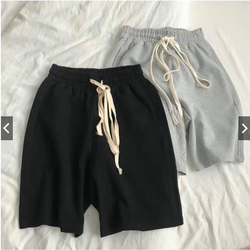 Quần short nỉ da cá 💖YC Fashion💖 Quần short đùi nam nữ unisex có dây rút chất đẹp SP40