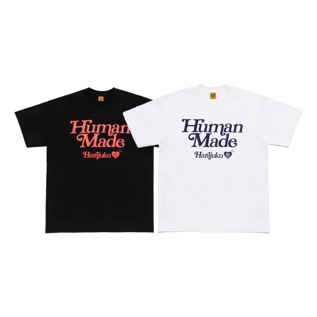 HUMAN MADE love letter printing pure cotton simple casual loose couple short-sleeved T-shirt tide brand