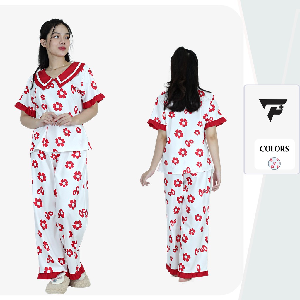 Đồ bộ pijama đồ ngủ mặc nhà lụa sang chảnh họa tiết cá tính dễ thương FPLUS 303