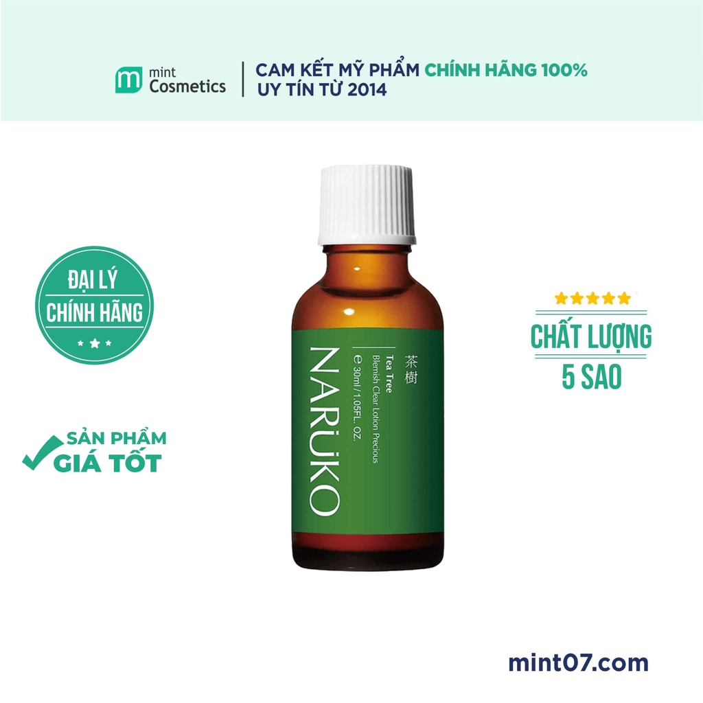 Chấm Mụn Naruko Tea Tree 2 lớp 30ml