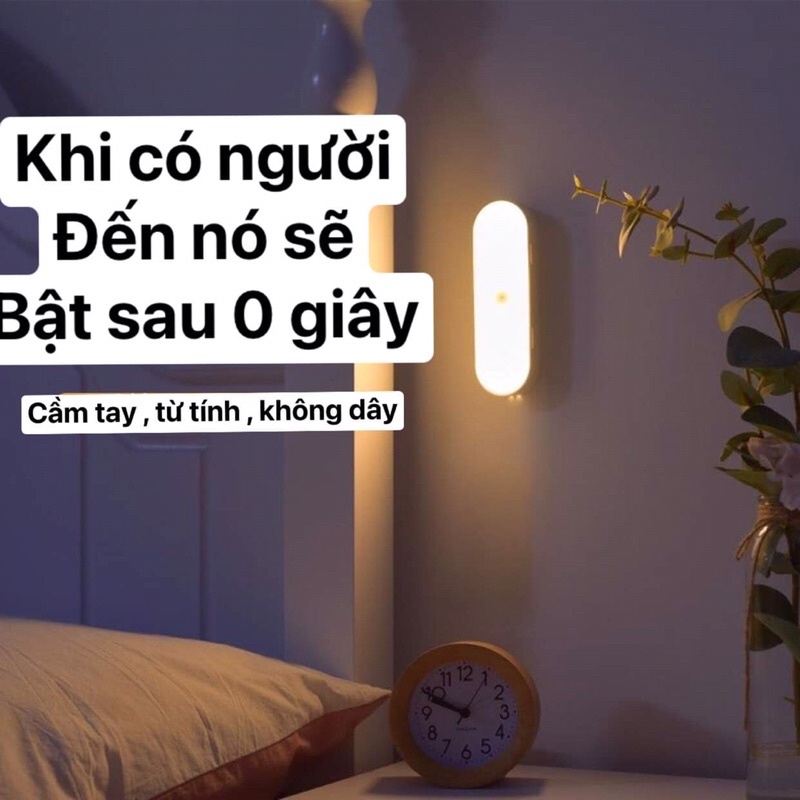 {Decor phòng} Đèn led cảm ứng tích điện , 1200mAh có thể dán ở mọi vị trí trong nhà