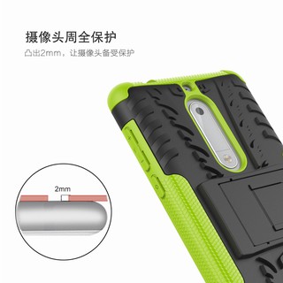 Ốp điện thoại silicon + PC nhiều màu chống sốc cho Nokia 5