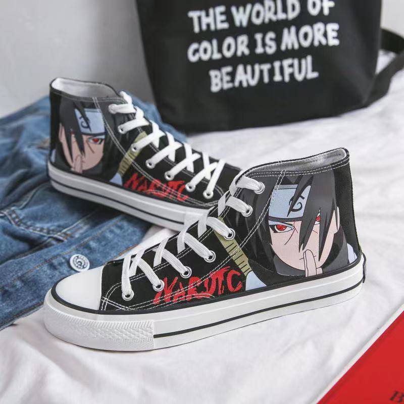 Naruto Anime High Top All-match Canvas giày nam tăng chiều cao | BigBuy360 - bigbuy360.vn