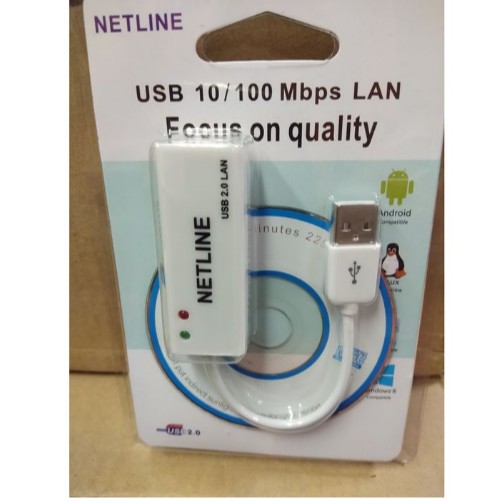 Giắc Chuyển Đổi Từ Netline Usb Lan Adapter Usb 2.0 Ethernet Usb Sang Lan 2.0