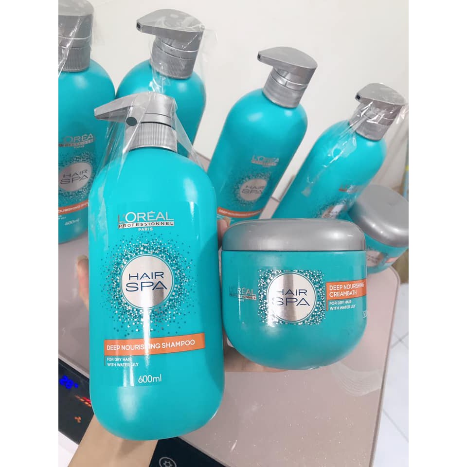 Dầu gội và dầu hấp suôn mượt L'oreal Hair Spa Deep nourishing 600ML - 500ML - 1500ML - 1000ML