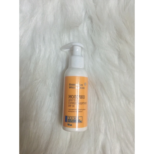 🍊Kem chống nắng toàn thân, body dạng sữa lỏng nhẹ SIBERIAN WELLNESS Sun Care Body Lotion SPF 30