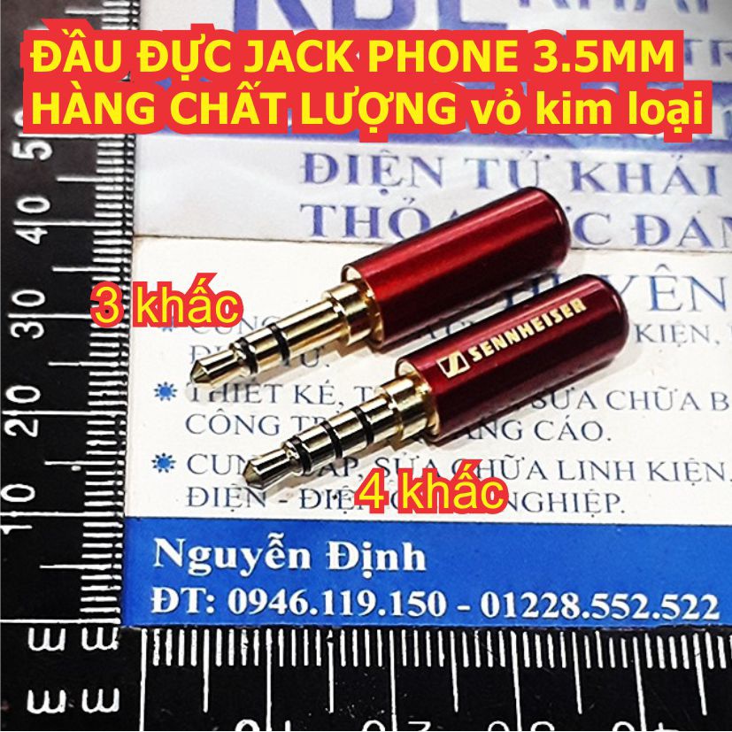 ĐẦU ĐỰC JACK PHONE 3.5MM HÀNG CHẤT LƯỢNG vỏ kim loại kde3857