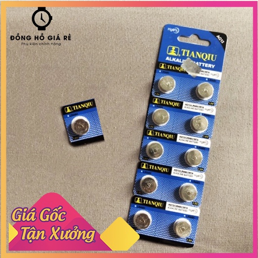 Pin AG13 / LR44 /LR1154 /357/SR44W dùng cho máy trợ thính thước kẹp điện tử máy tính Casio VỈ 1 VIÊN nguồn buôn sỉ