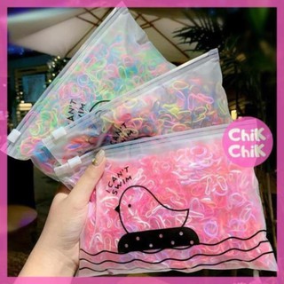 Dây buộc tóc cho bé gái túi 1000 cái size 1,5cm - phụ kiện tóc chikchik t015