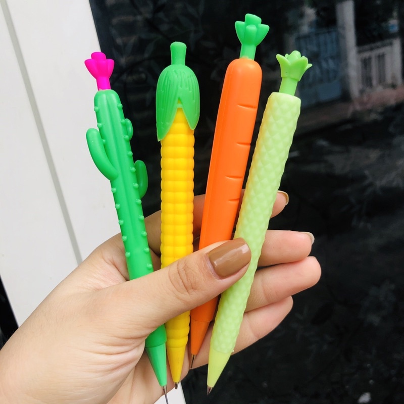 Bút chì bấm hình rau củ siêu dễ thương Bi store