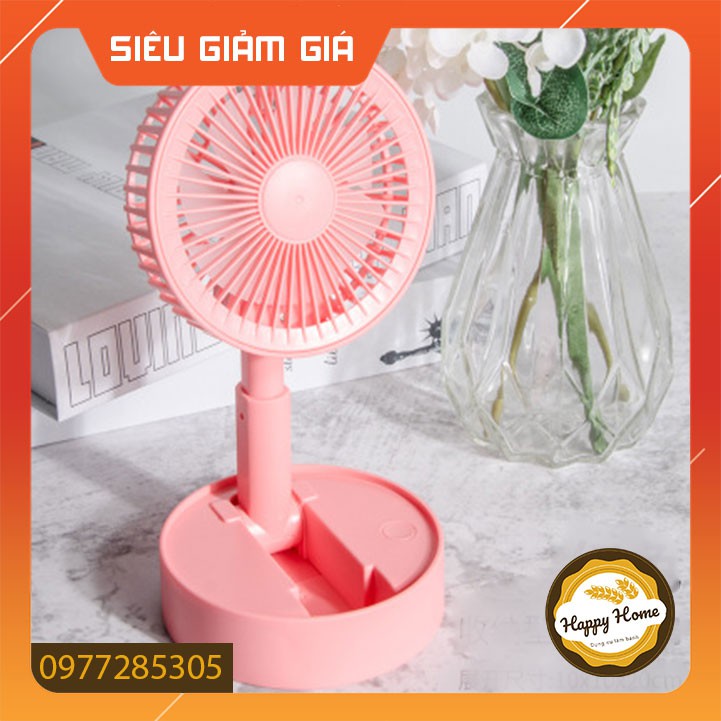 Quạt Mini Tích Điện Để Bàn Gấp GọnTiện Lợi SIÊU HOT Với 3 Chế Độ Bật