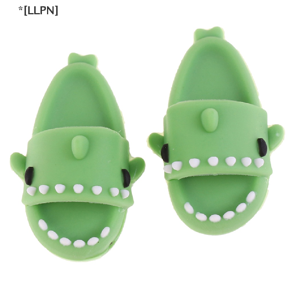 1 Đôi Giày Hình Cá Mập Dễ Thương Cho Búp Bê Ob11 1 / 12