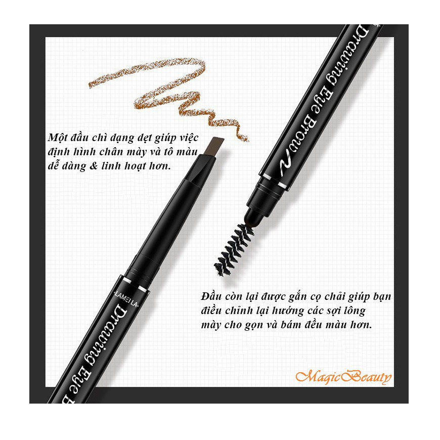 Bộ trang điểm cơ bản LAMEILA 9 món Kem BB, Phấn phủ, Phấn mắt, Mascara, Chì kẻ mày, Kẻ mắt, Son kem, Mút Tán, Kích mí | BigBuy360 - bigbuy360.vn