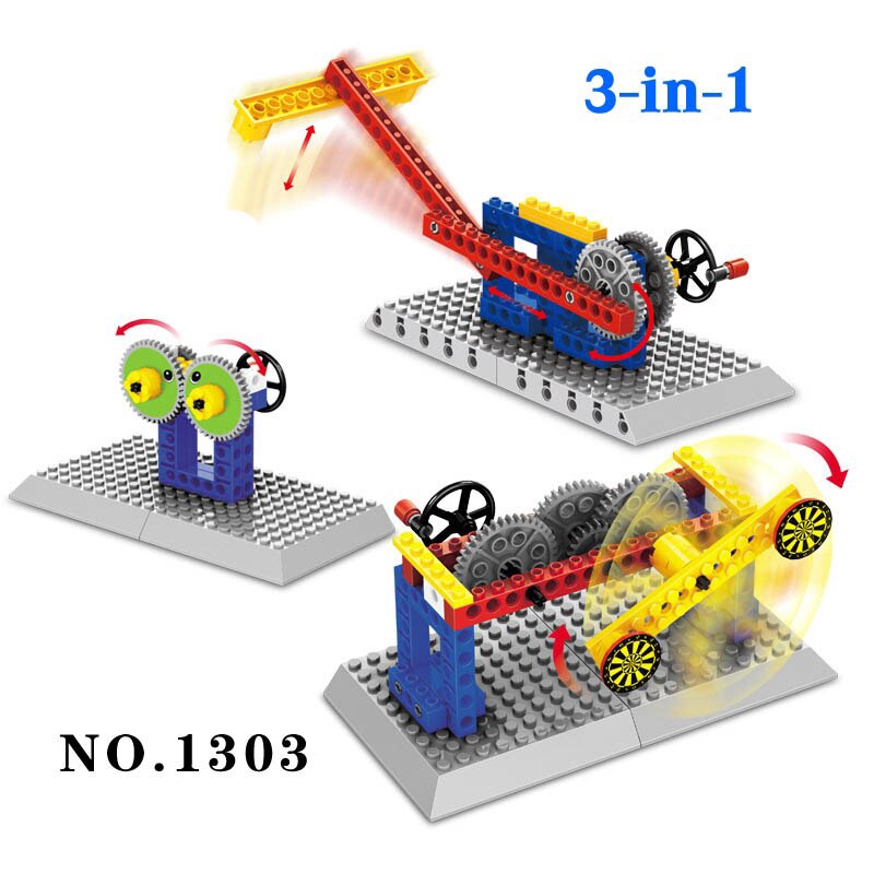 4Styles Wange 1301 Kỹ thuật cơ khí Nguyên lý động Khối xây dựng Lego Đồ chơi tương thích Gạch 3In1 Đồ chơi giáo dục trẻ em thành phố DIY