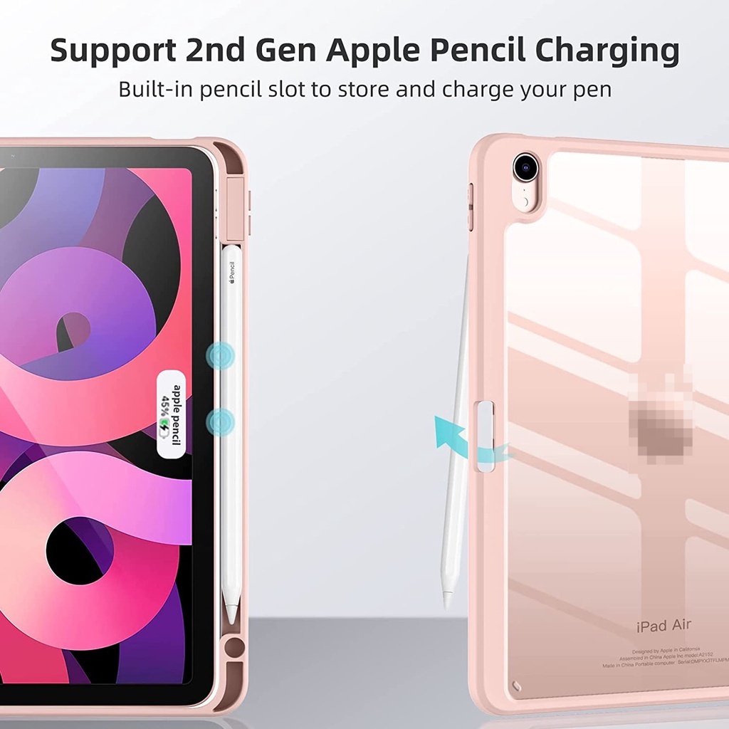 Ốp Máy Tính Bảng Trong Suốt Cho iPad 9th Gen 8th 7th 6th 5th Air5 Pro 11 Case 2020 2021 for Air 2 2018 9.7 Mini 4 5 Air 3