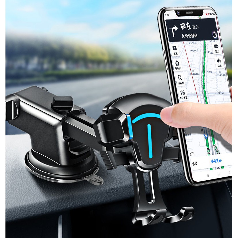 Giá đỡ kẹp điện thoại trên ô tô xe hơi xoay 360 | BigBuy360 - bigbuy360.vn