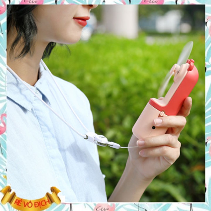 QUẠT PHUN SƯƠNG MINI [FREESHIP-HOÀN XU] Tích Điện Cầm Tay Gấp Gọn Chính Hãng Cao Cấp | BigBuy360 - bigbuy360.vn