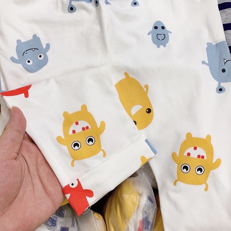 Set 3 quần dài cotton bé trai HM 10-22kg