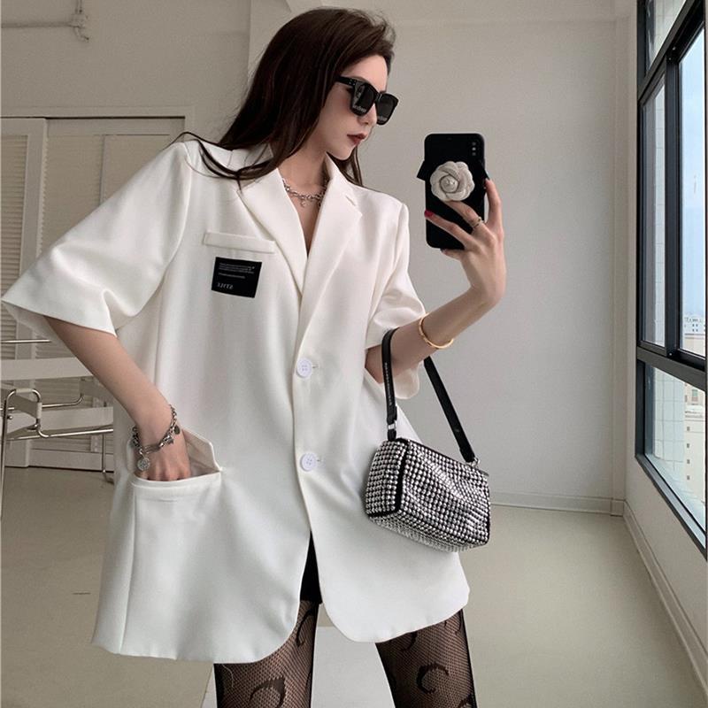 Áo sơ mi COZOK tay ngắn dáng rộng phong cách cổ điển dễ phối đồ