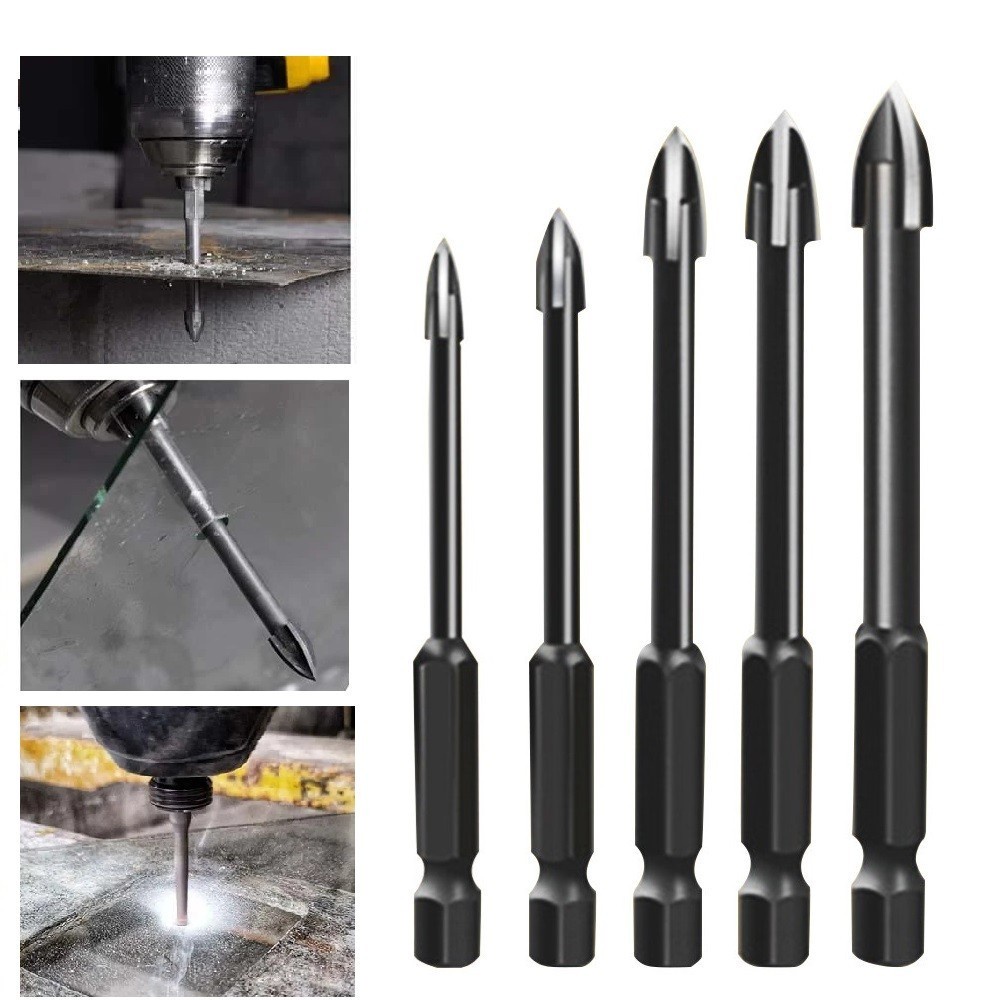 Bộ 5 mũi khoan hợp kim đa năng cho gạch men/ kính/ gương