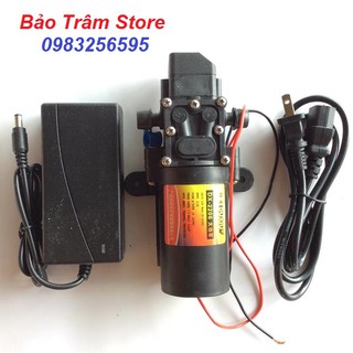 Máy bơm tăng áp mini 12V tự động ngắt DUXIU DX2206 kèm bộ nguồn 12v4A cao cấp của hãng LitOne