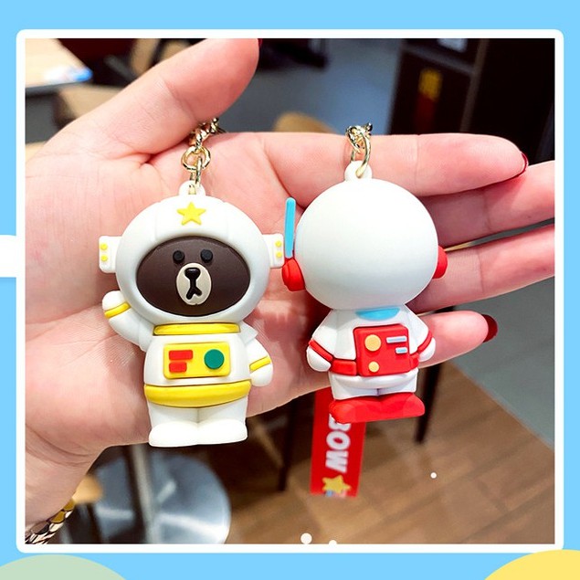 Móc khóa Gấu thỏ vịt Line Friend Cosplay MX-80090 móc chìa khóa móc balo