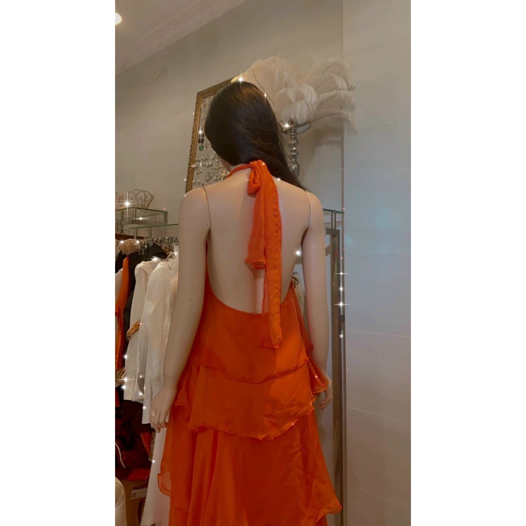 [FREESHIP 50K]  Đầm Maxi Nữ NHIHOUSE71 Cổ Yếm Đi Biển Bèo 5 Tầng Đính Bông Sang Chảnh Chất Voan Mềm Mại Nhẹ Mát 50 - 65K | BigBuy360 - bigbuy360.vn