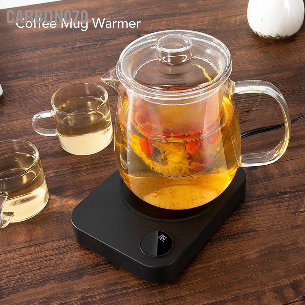 [Hàng Sẵn] Đế hâm nóng đồ uống Giữ Nhiệt Sữa, Cà Phê , Nước tự động tắt US Plug AC100‑240V【Carbon070】