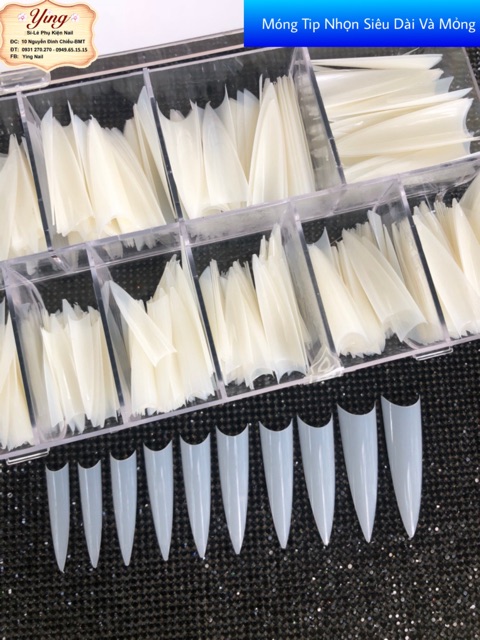 Móng Tip Nối Nhọn Siêu Dài Và Mỏng