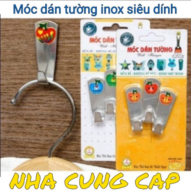 (GIÁ HỦY DIỆT) MÓC DÁN TƯỜNG INOX CAO CẤP