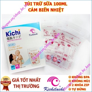 Hộp 30 túi trữ sữa mẹ 100ml không BPA Kichilachi -  Nhật ( Japan Technology)