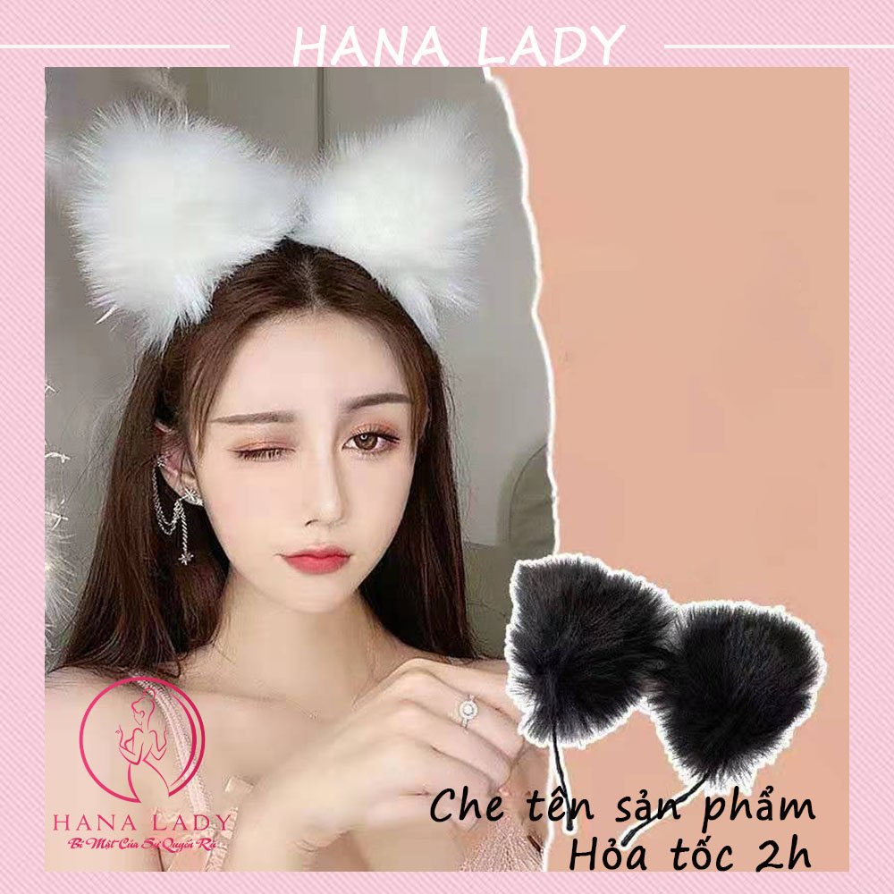 Cài tai mèo, bờm lông mềm mại siêu đáng yêu DT09 (clip tại shop)