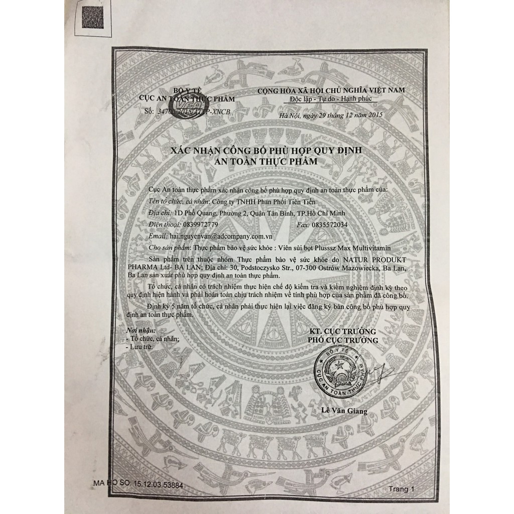 Viên bổ sủi vitamin C pluszs vị cam - chanh leo | Thế Giới Skin Care