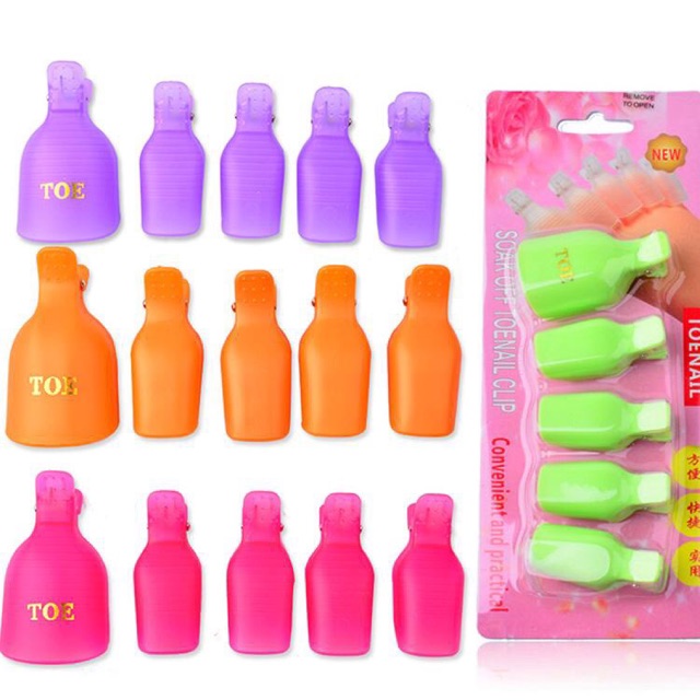 Kẹp ủ tháo gel tay chân  nhỏ gọn , siêu sịn chất nhựa tiện lợi , chuyên dụng cho thợ nail , Màu sắc đa dạng.