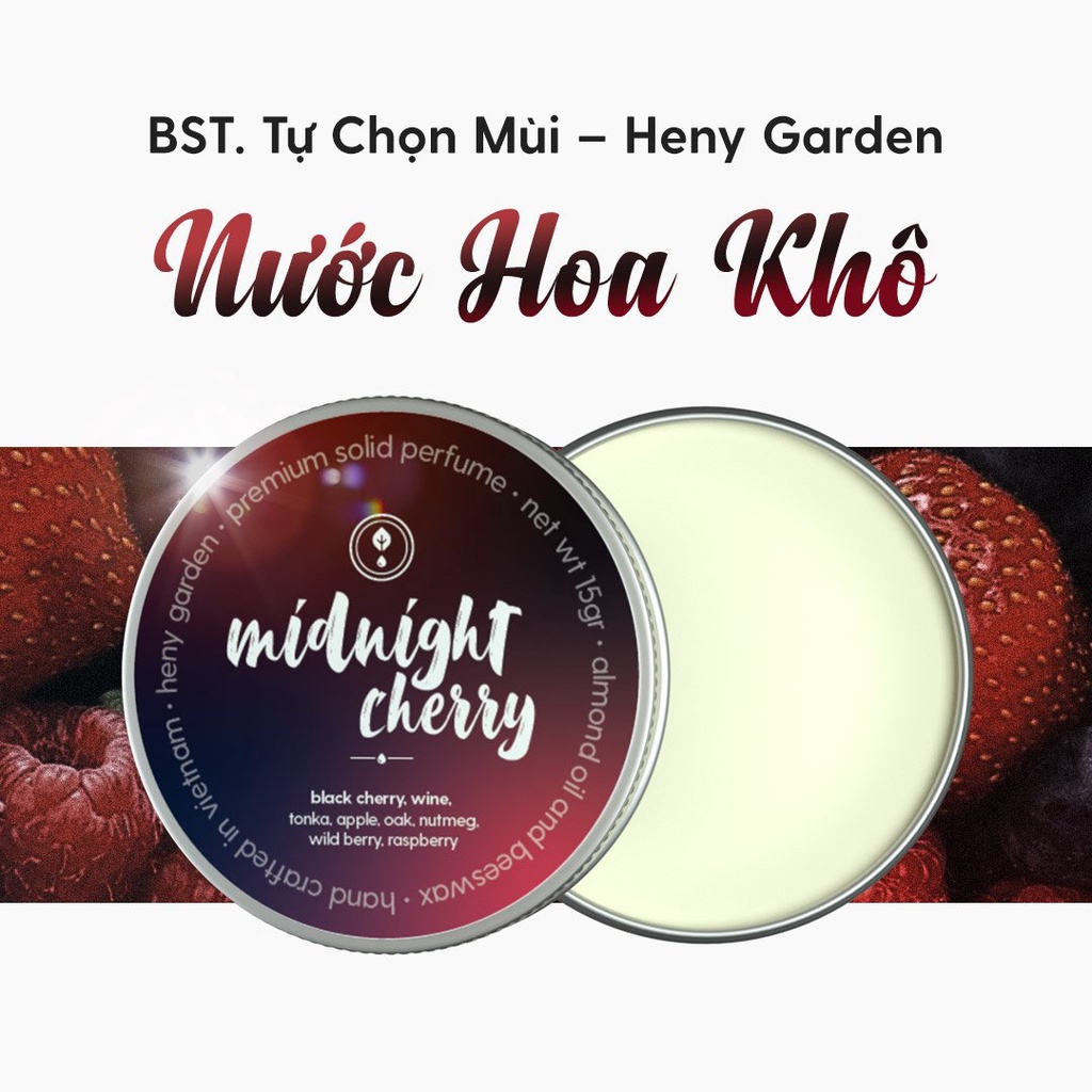 Nước Hoa Khô Nữ Dạng Sáp Heny Garden 15Gr (Nhiều Phân Loại) Tiện Dụng Nhỏ Gọn