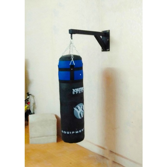 Bao Cát Đấm Bốc Boxing Treo Tường 90cm Nhồi Sẵn Da 3 Lớp Siêu Bền + Tặng Găng Đấm Bốc