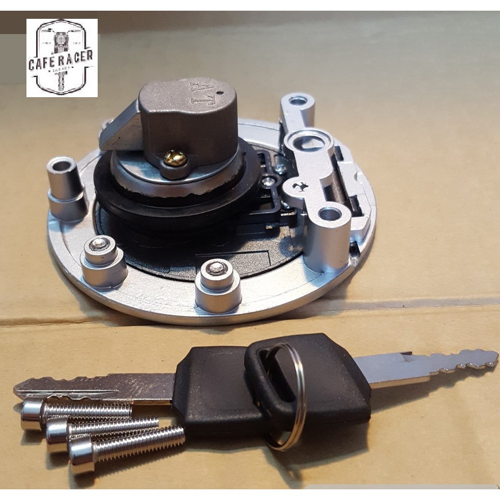 BỘ NẮP KHÓA BÌNH XĂNG MỘC ĐỘ GÒ TO CHO XE MÁY ĐỘ CLASSIC, CAFE RACER