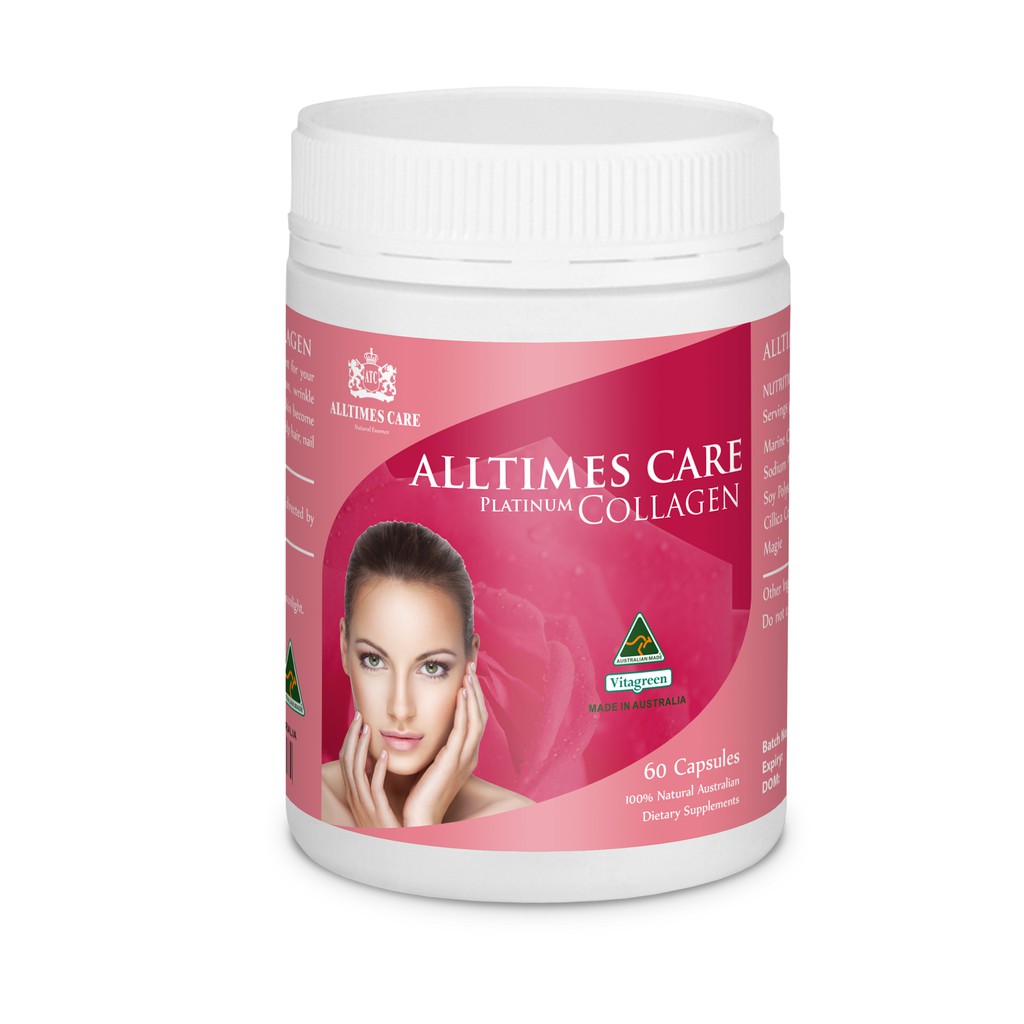 Thực phẩm bảo vệ sức khỏe Collagen Alltimes Care Úc + Tặng 1 Ly sứ