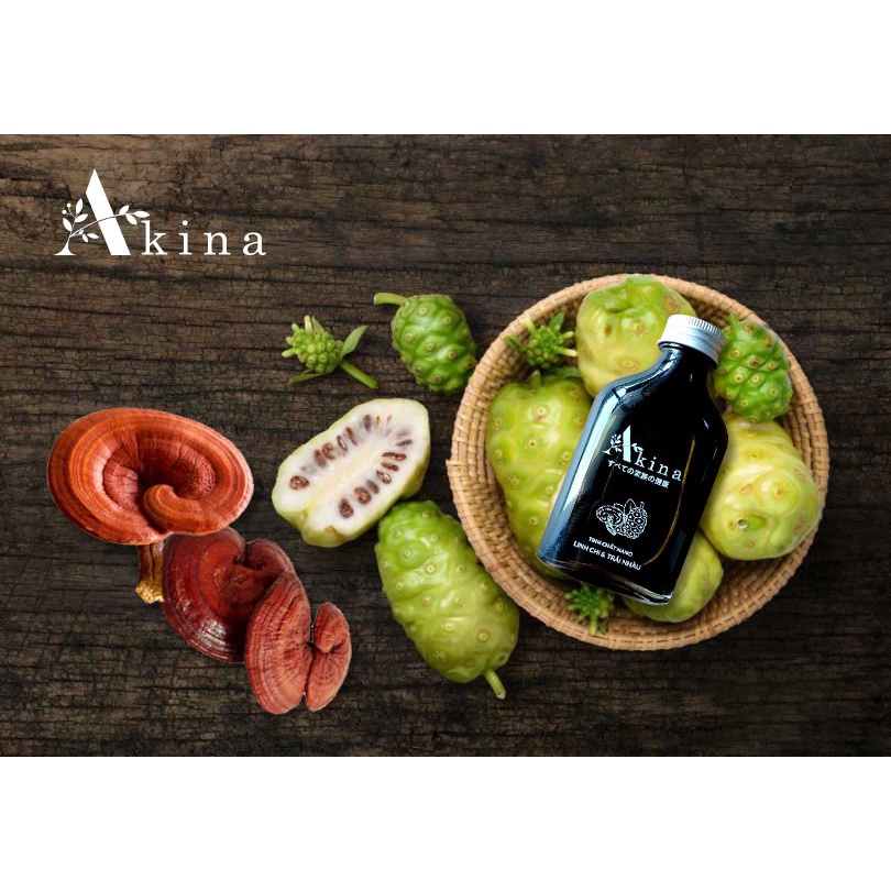 Tinh chất Nano Trái Nhàu & Linh Chi Akina  - Tự nhiên nguyên chất - Thần dược bách bệnh