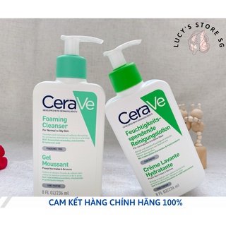 Sữa Rửa Mặt CeraVe Dành Cho Da Dầu, Hỗ Hợp và Da Khô_236ml